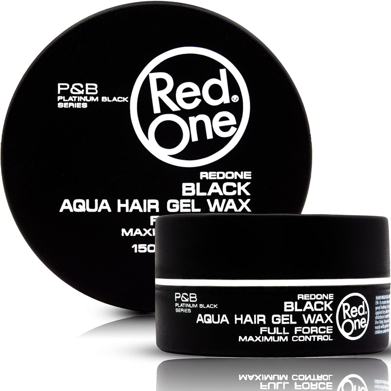 [Australia] - RedOne Hair Styling Aqua Wax Black 150 ml | Gel Wax | Lime Scent | Extra Hold | Men & Women Hair Wax | Long Lasting | Shiny Look | Maximum Control 