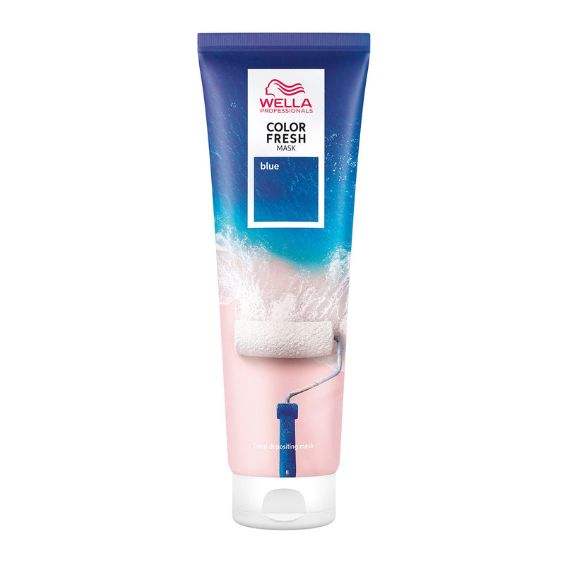 [Australia] - Wella Professional Color Fresh Mask | Temporary Colour Refresh Treatment | Semi-Permanent Hair Dye | Wash Out Colour Blue 