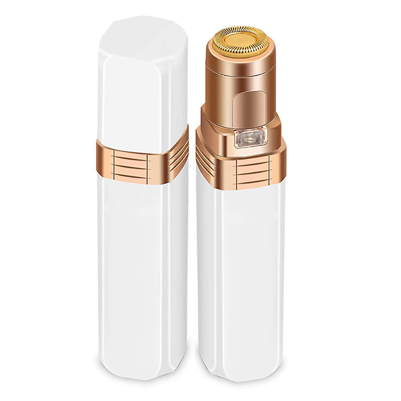[Australia] - Giazee Facial Hair Remover, Women Facial Hair Removal Electric Facial Hair Trimmer Facial Hair Shaver Built-in Led Light for Lips, Chin, Cheeks, Peach 