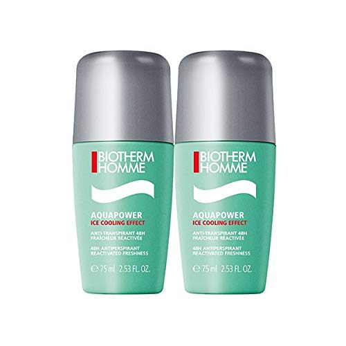 [Australia] - Biotherm Homme Aquapower Ice Cooling Effect 48H Anti-Perspirant Reactivated Freshness 2 x 75ml 