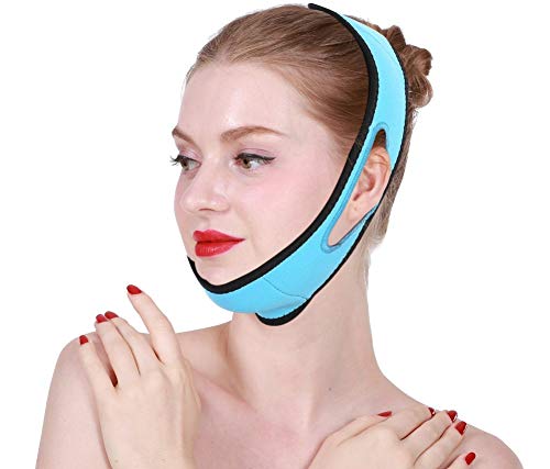 [Australia] - Adjustable Face slimming mask,V Line Mask Compression Double Chin Strap breathable V Line Lifting Mask Chin Up Face Slimming Cheek Mask For Reshape And Firm Your Face Skin 