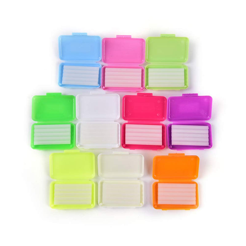 [Australia] - Angzhili 50 Pcs Dental Orthodontic Wax Relief Wax 10 Boxes Sticks Mutiple Scents Fresh Mouth for Braces Wearer 