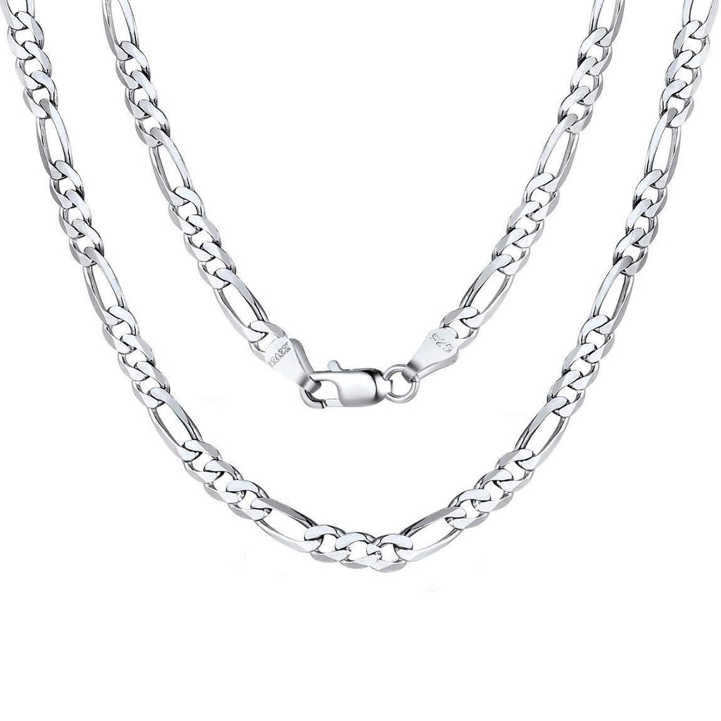 [Australia] - ChainsPro Sterling Silver Figaro Chain 3mm Sterling Silver Chain 20 inch Silver Chain 