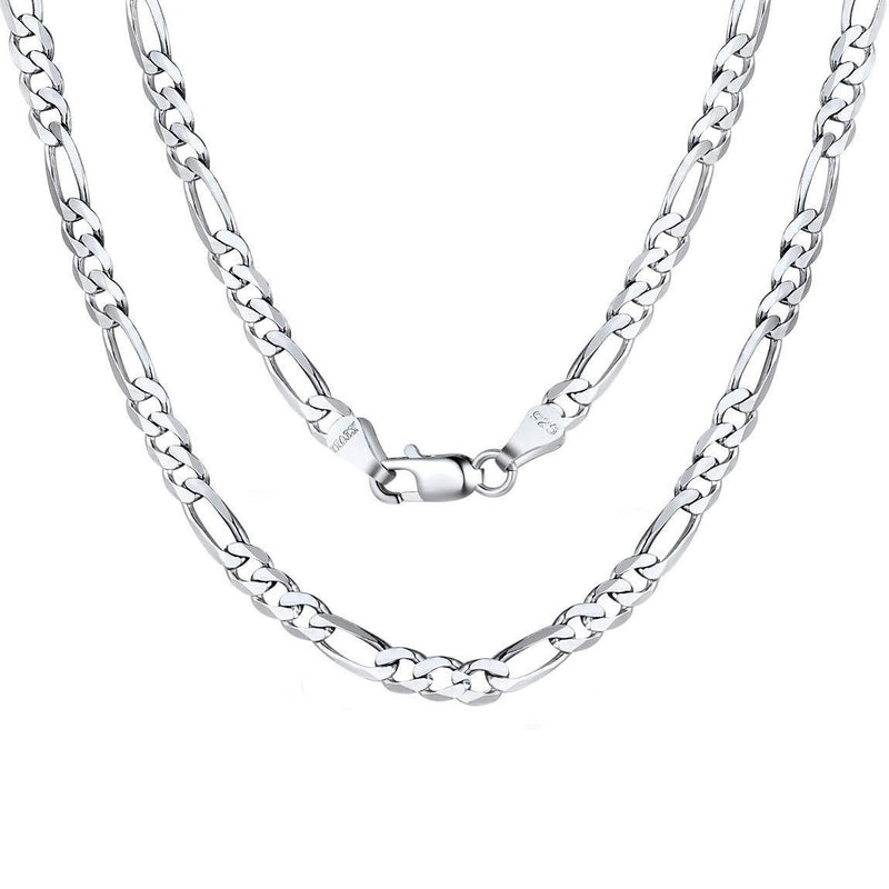 [Australia] - ChainsPro Sterling Silver Figaro Chain 3mm Sterling Silver Chain 20 inch Silver Chain 