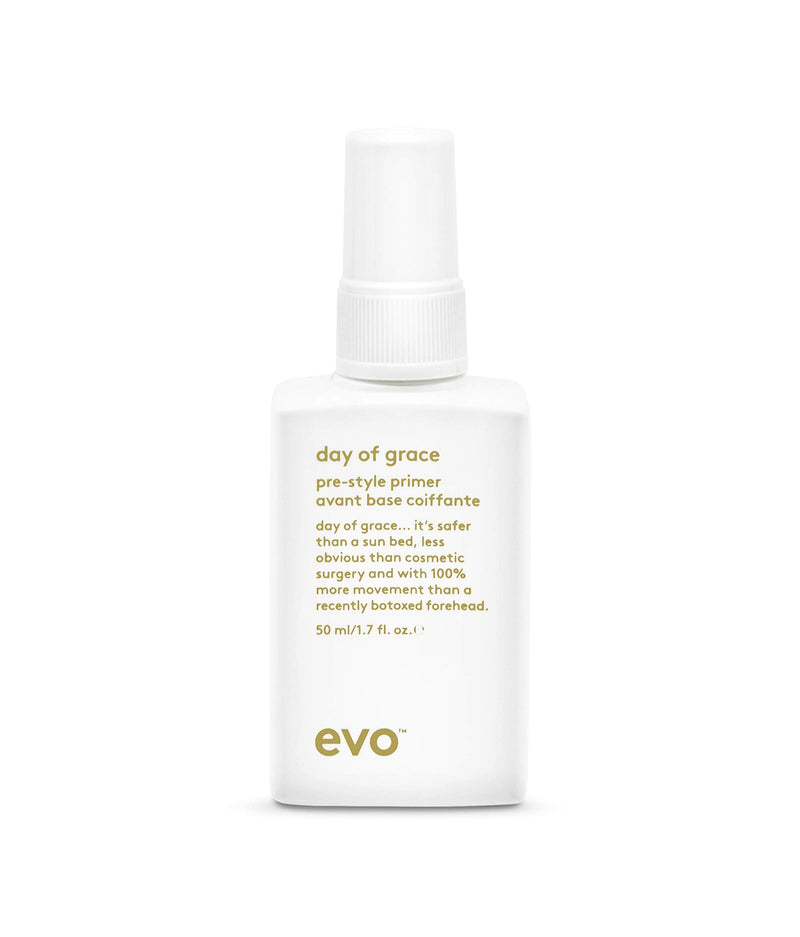 [Australia] - EVO Day of Grace Pre-Style Primer - Leave-in Heat Protectant Spray - Detangles and Smooths Hair - Travel Size, 50ml / 1.7fl.oz 50 ml (Pack of 1) 
