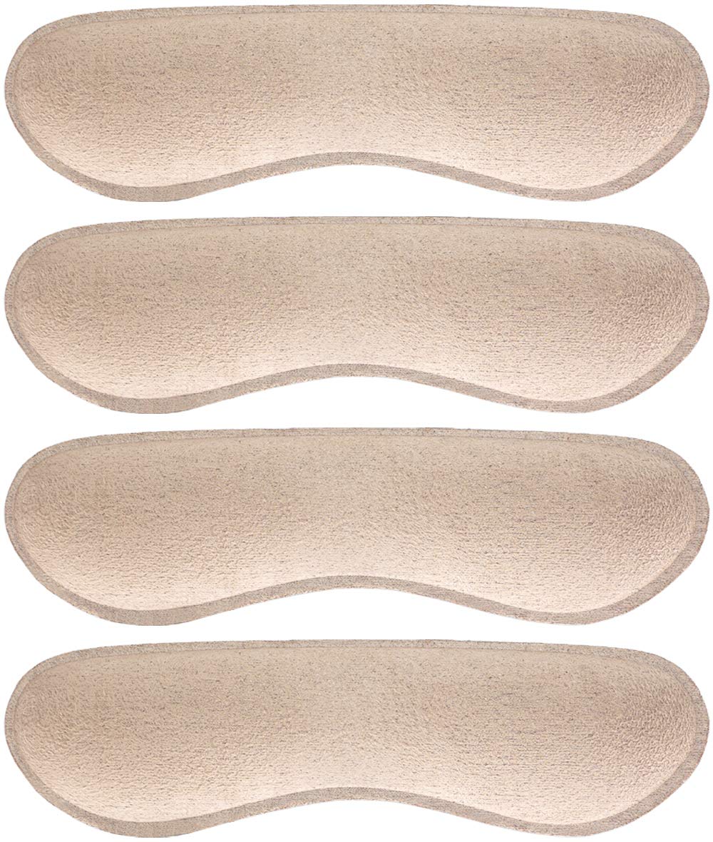 [Australia] - Dr. Foot's Heel Grips Liner Insert for Shoes Too Big, Shoe Inserts Liners for Loose Shoes, Preventing Heel Slipping, Rubbing, Non-Slip (Beige) Beige 