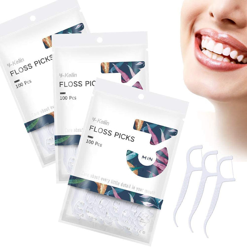 [Australia] - Dental Floss-300 Pcs Dental Floss Toothpick,Teeth Stick,Tooth Picks,Floss Picks,Teeth Cleaning (300 Picks) 300 Count (Pack of 1) 