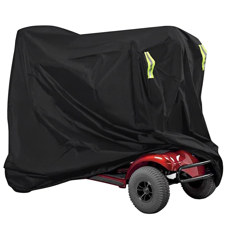 [Australia] - Waterproof Mobility Scooter Cover, Black Waterproof Material Protect Your Wheelchair and Scooter from Rain, Hail Dust, Snow, Sleet and Sun,indoor use 