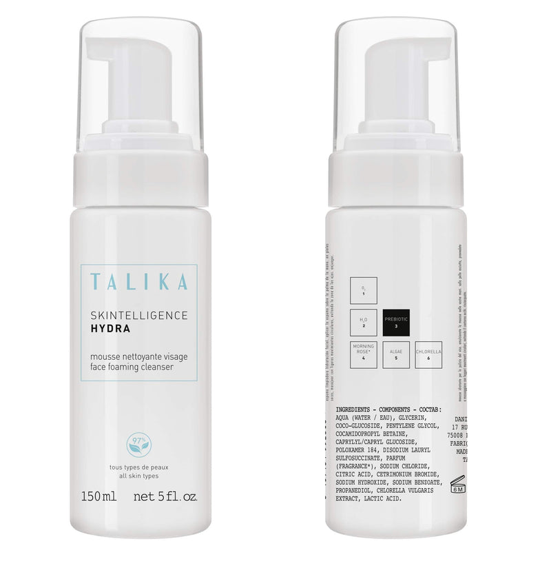 [Australia] - TALIKA Moisturising Facial Cleansing Foam -Skintelligence Hydra Face Foaming Cleanser (Cleanses, Tightens Pores and Smoothes) For All Skin Types, 1 count 