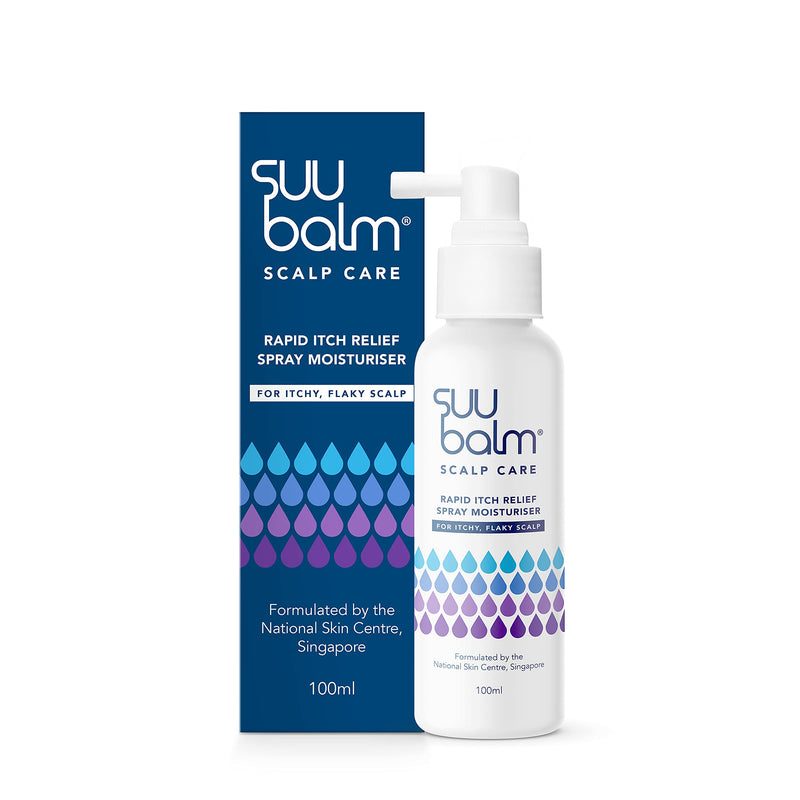 [Australia] - Suu Balm - Scalp Care Rapid Itch Relief Spray Moisturiser - Dry, Itchy, Flaky Scalp Treatment (100ml) 