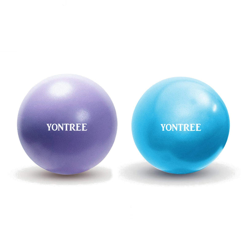 [Australia] - Yontree 2 Pack Soft Pilates Ball, 22-25cm Small Exercise Ball for Yoga, Pilates, Abdominal Workouts, Shoulder Therapy, Core Strengthening (Home & Gym & Office) 