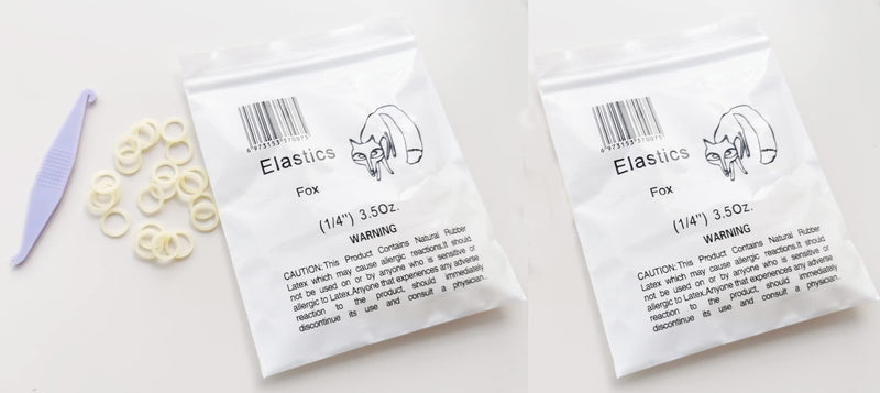 [Australia] - Amber 1/4 Medium Strength 3.5oz Orthodontic Elastic Braces Rubber Dental Bands 2 Pack (200 piezas) 2 Pack (200 piezas) 