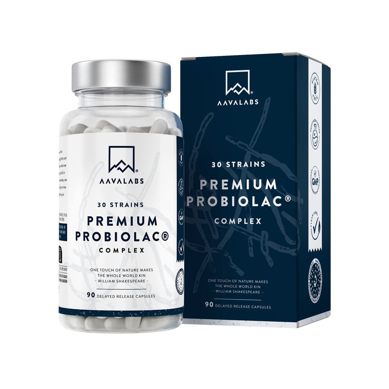 [Australia] - Bio Cultures Complex [ 120 Billion CFU ] 30x Bacterial Strains incl. Lactobacillus Acidophilus & Bifidobacterium per Serving - 90 Capsules - 3rd Party Tested 