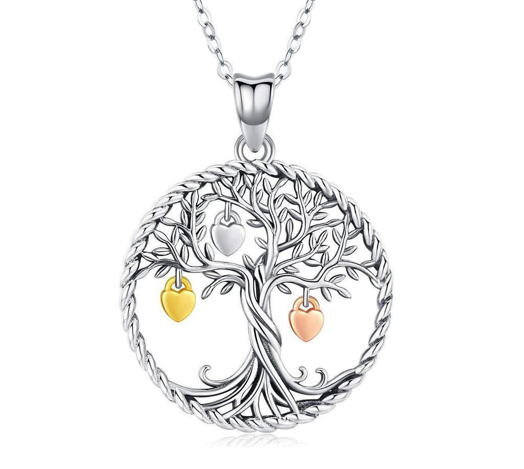 [Australia] - Tree of Life Necklace for Women Girls, 925 Sterling Silver Pendant"Fruit of Life" Fine Jewellery Gifts for Wife, Mum and Girlfriend 