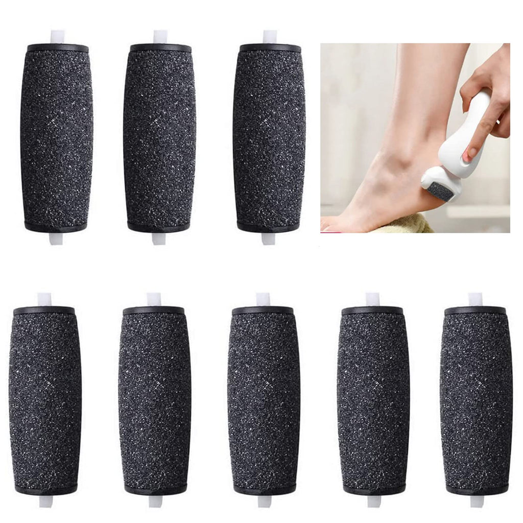 [Australia] - 8 PCS Replacement Rollers, Extra Coarse Hard Skin Remover Refills Foot File Replacement Rollers Heads 