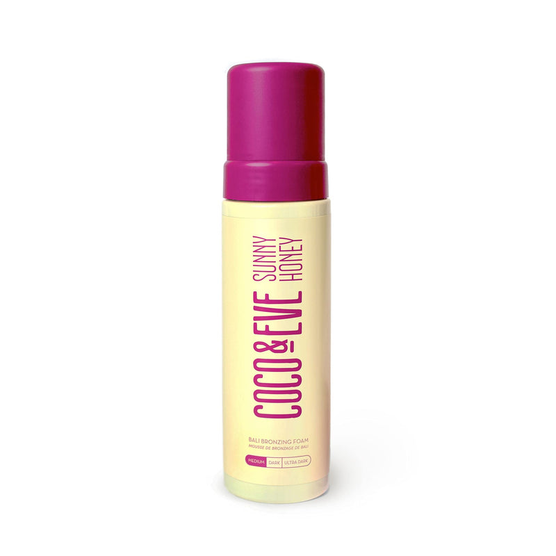 [Australia] - Coco & Eve Sunny Honey Bali Bronzing Foam. Natural Sunless Self Tanner Mousse. Anti Cellulite, Anti Ageing, Organic Sunless Self Tanning Lotion (Medium) Medium 