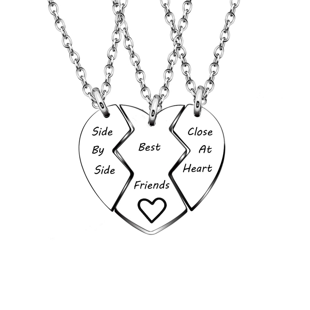 [Australia] - Pendant Necklace Best Friend Birthday Anniversary Gifts Side By Side Best Friends Are Close At Heart 