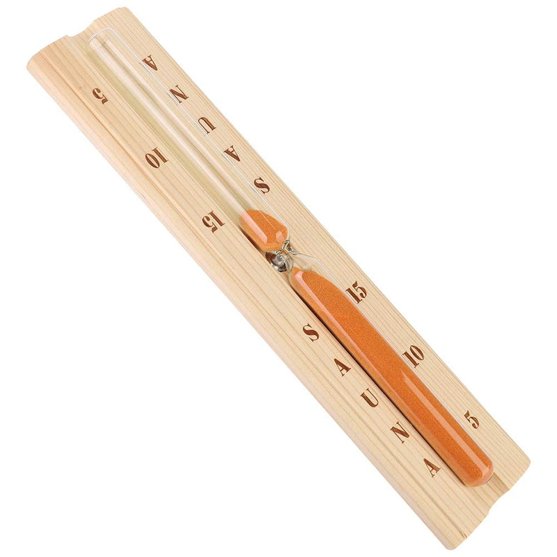 [Australia] - Duokon 5/10/15 minutes Pine Sauna Hourglass Clock, Accurate Wooden Sand Timer with Robust Heat-Resistant Glass for Spa Bath Sauna 