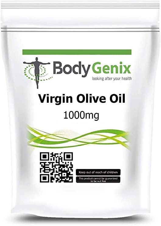 [Australia] - Virgin Olive Oil 1000mg in Capsules Bodygenix UK Omega-3-6 for Health Heart (120) 120 