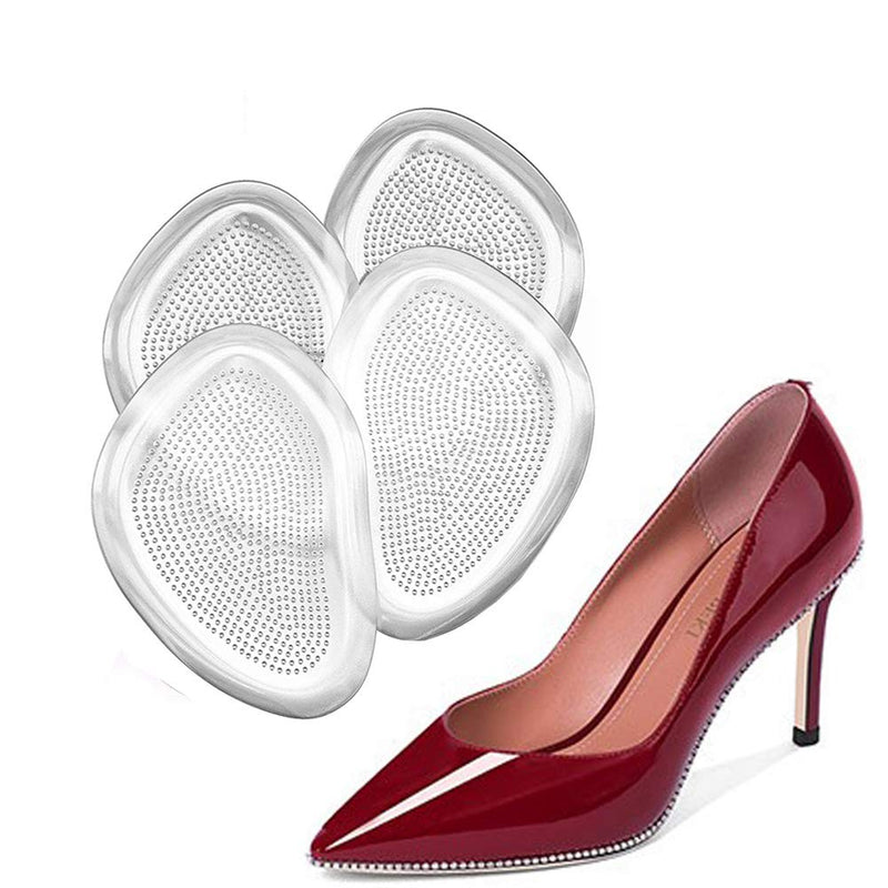 [Australia] - Gel Insoles for Women (4 Pieces), Rapid Pain Relief Ball of Foot Cushions Forefoot Shoe Cushions Party Shoes High Heel Gel Pads, Rapid Pain Relief 2 Pairs 