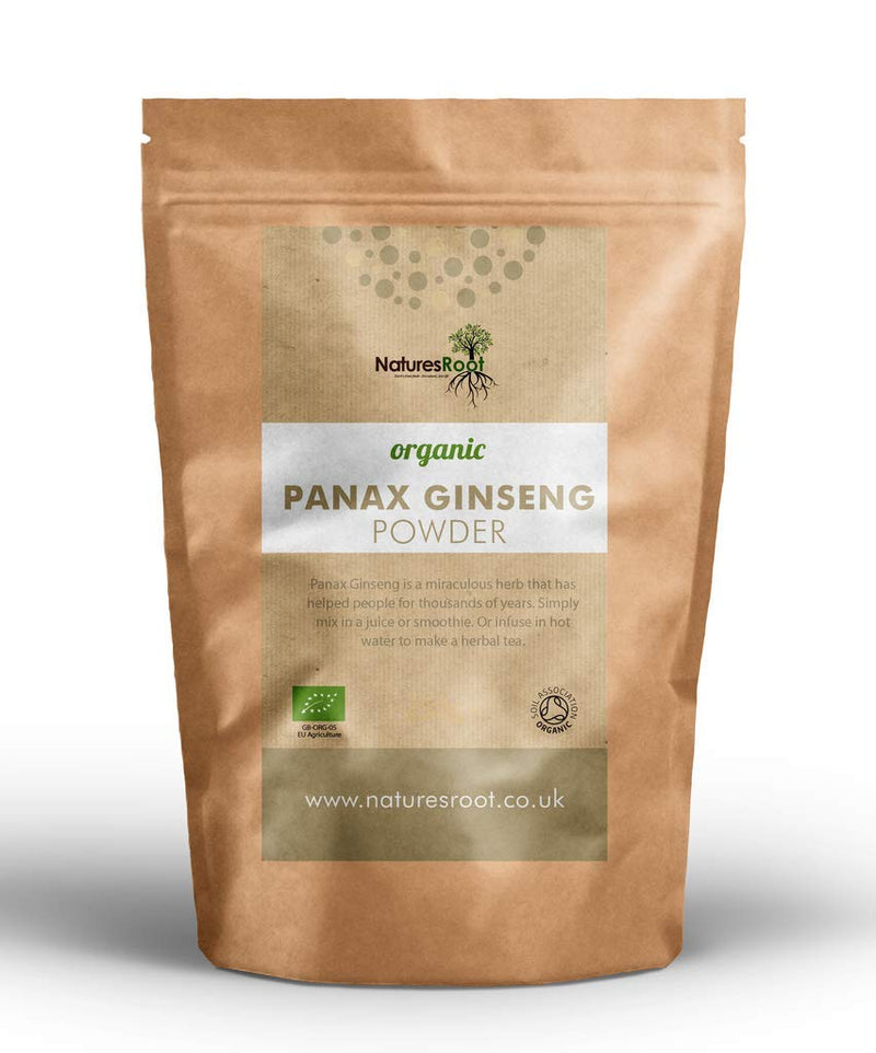 [Australia] - Nature’s Root Organic Panax Ginseng Powder 30g - Korean Ginseng | Asian Herb | Immune System Support | Vegan | Certified Organic 30 g (Pack of 1) 