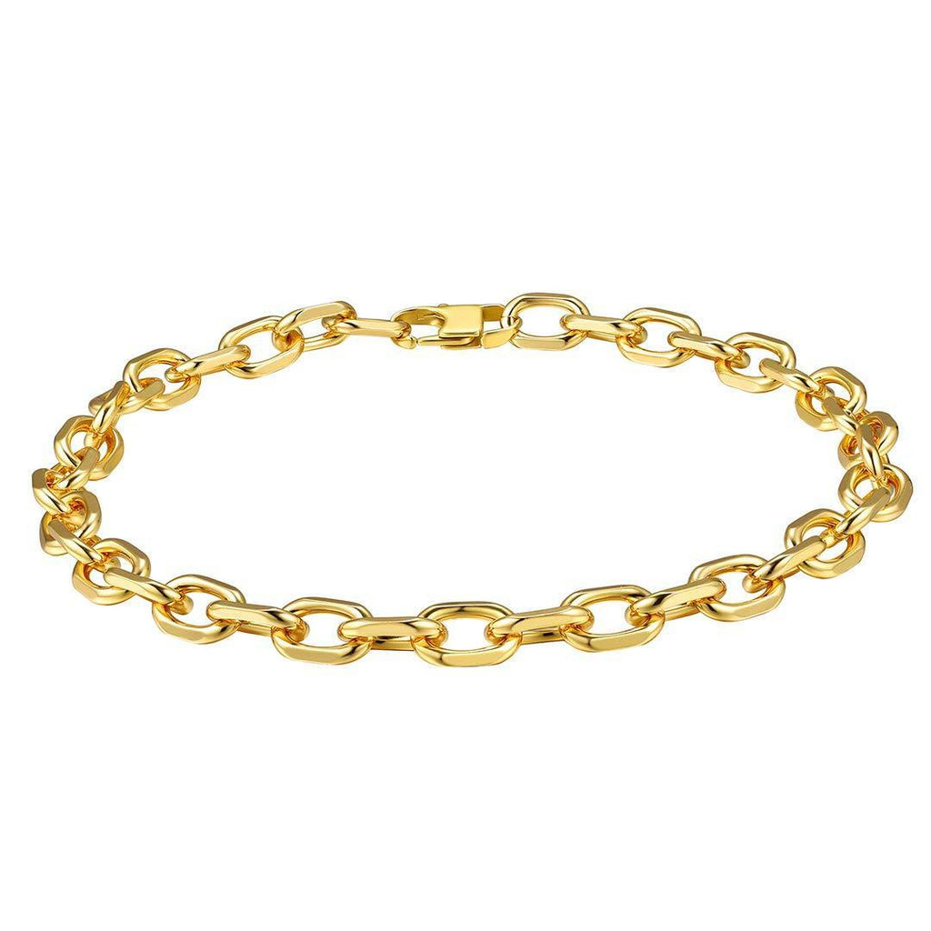 [Australia] - ChainsHouse Minimalist Chain Choker Necklace Gold Plated Dainty Cute Thin Bead Ball/Double Layer/Heart/Star Link Chain Necklace for Women Girls 14" 16" 18" Style H Rolo Chain 18“ 