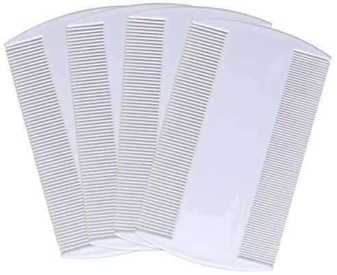 [Australia] - 4 X Nit Combs Headlice Double Sided Dectection for Kids Pets and Adults White Colour 