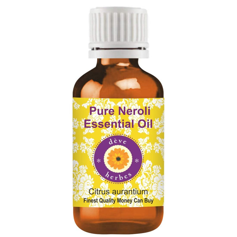 [Australia] - Deve Herbes Pure Neroli Essential Oil (Citrus aurantium) Premium Therapeutic Grade for Hair, Skin & Aromatherapy 15ml (0.50 oz) 15ml (0.50 oz) with Plastic Euro Dropper 