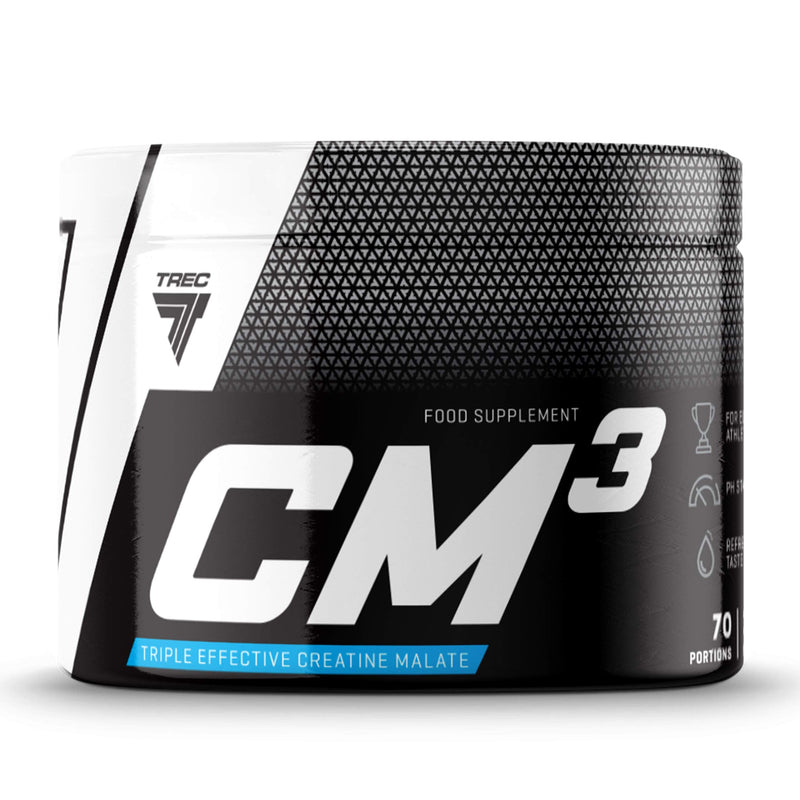 [Australia] - Trec Nutrition CM3 Powder Package of 1 x 250g Malate TriCreatine 95% No Additives Muscle Strength and Building (Pineapple) 