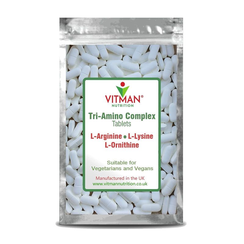 [Australia] - L-Arginine L-Lysine L-Ornithine - Synergistic Amino Acid Complex 1000mg Tablets - Bodybuilder Supplement 90 