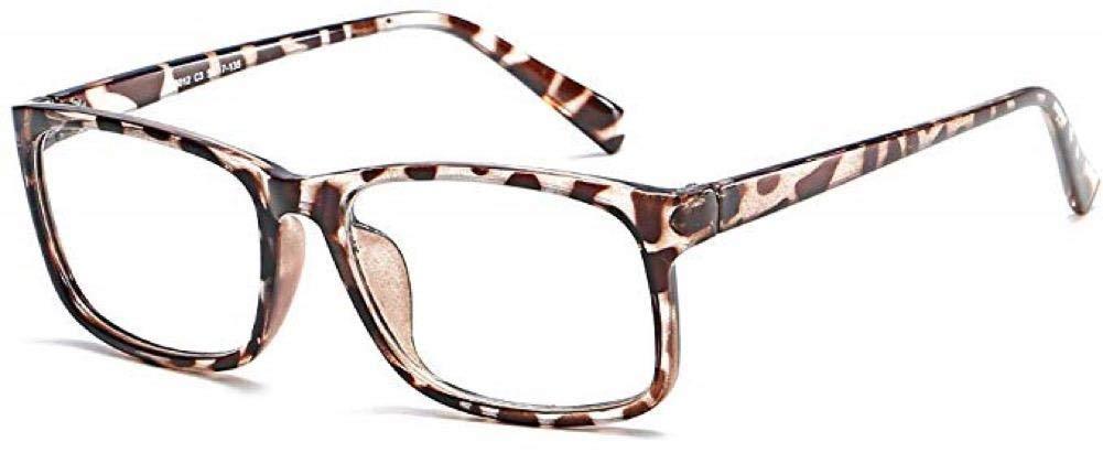 [Australia] - Boolavard Blue Light Blocking Glasses Square Nerd Eyeglasses Frame Anti Blue Ray Computer Game Glasses Leopard 