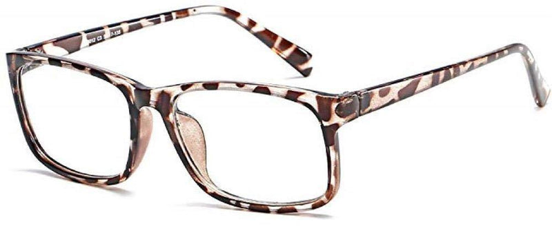 [Australia] - Boolavard Blue Light Blocking Glasses Square Nerd Eyeglasses Frame Anti Blue Ray Computer Game Glasses Leopard 