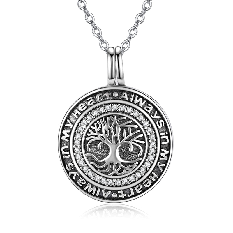[Australia] - Cremation Jewellery for Ashes Tree of Life Urn Pendant Necklace for Memorial Ashes Keepsake A-necklace tree of life 