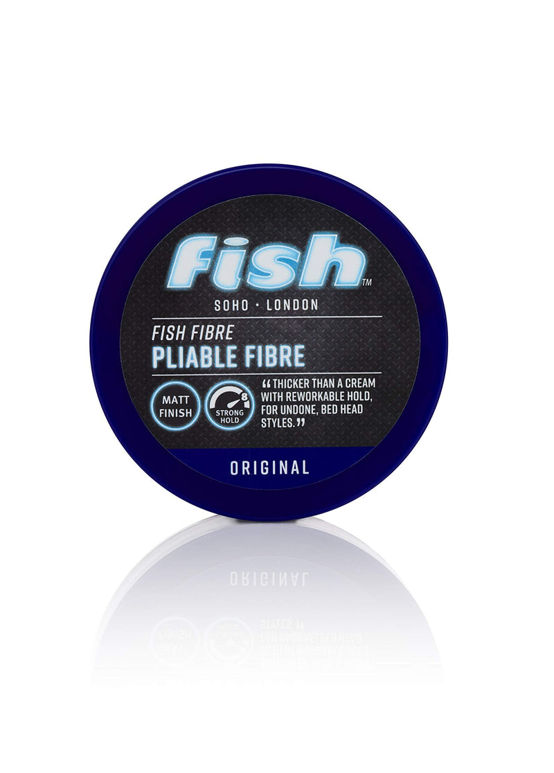 [Australia] - Fish Original Fish Fibre Pliable Fibre, For Undone Bedhead Styles, Strong Hold, Matt Finish, All Hair Types, 100ml 