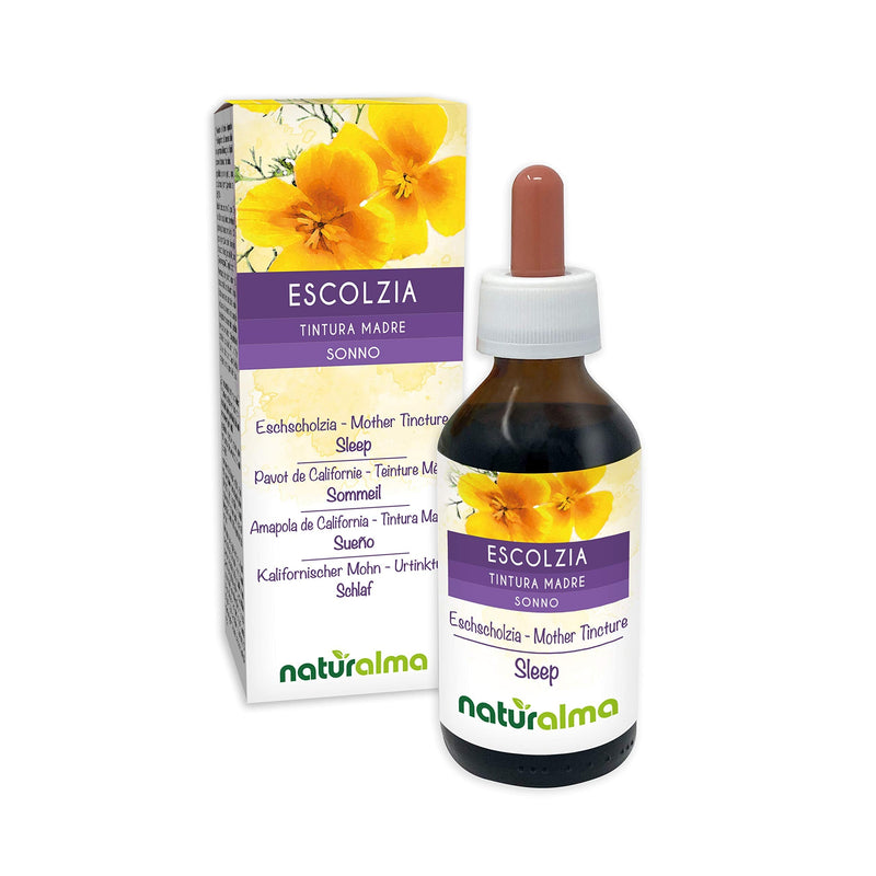 [Australia] - Eschscholzia (Eschscholzia californica) herb Alcohol-Free Mother Tincture Naturalma | Liquid Extract Drops 100 ml | Food Supplement | Vegan 100 ml (Pack of 1) 
