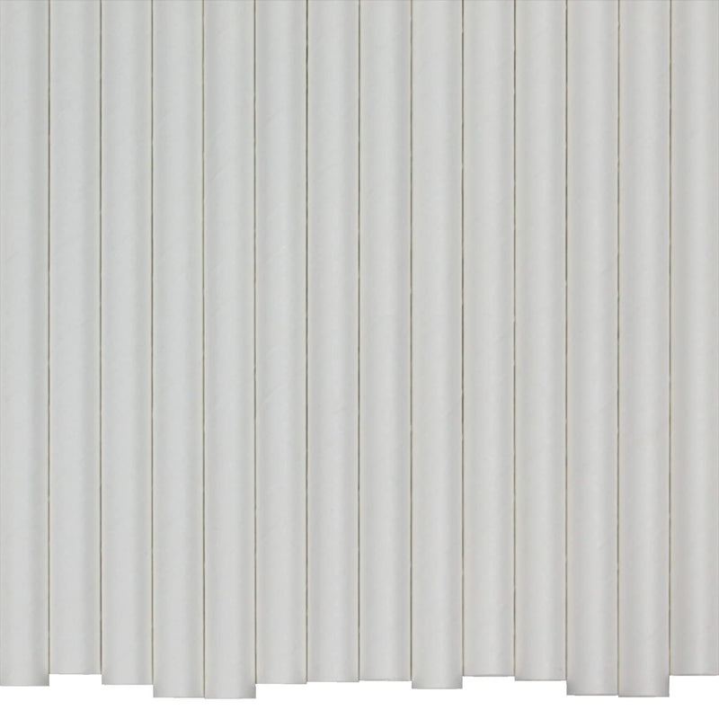 [Australia] - White Paper Straws (10mm x 200mm) - Pack Size 200 - Made in Britain - Biodegradable/Eco-Friendly/Highly Durable/Food Safe/Ideal for Milkshakes & Smoothies 