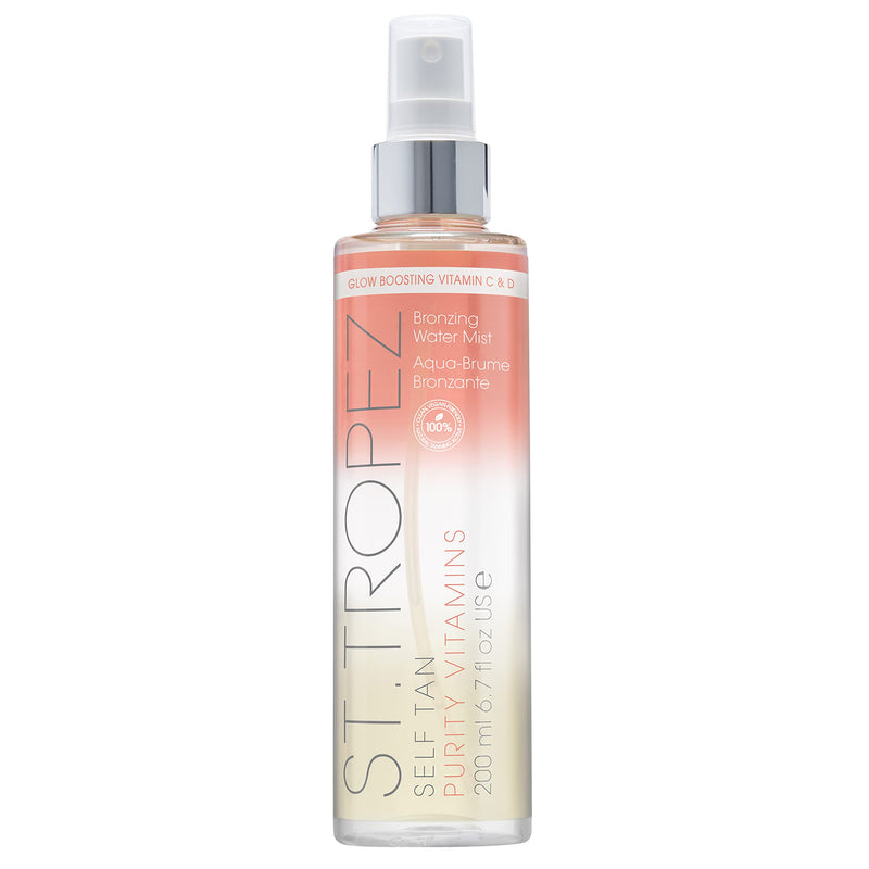 [Australia] - St.Tropez Fake Tan, Vitamin D Boosting Self Tan Purity Vitamins Bronzing Body Mist, Award Winning Vegan Tanning Water with Vitamin C, 100 Percent Natural Tanning Active, 200 ml 