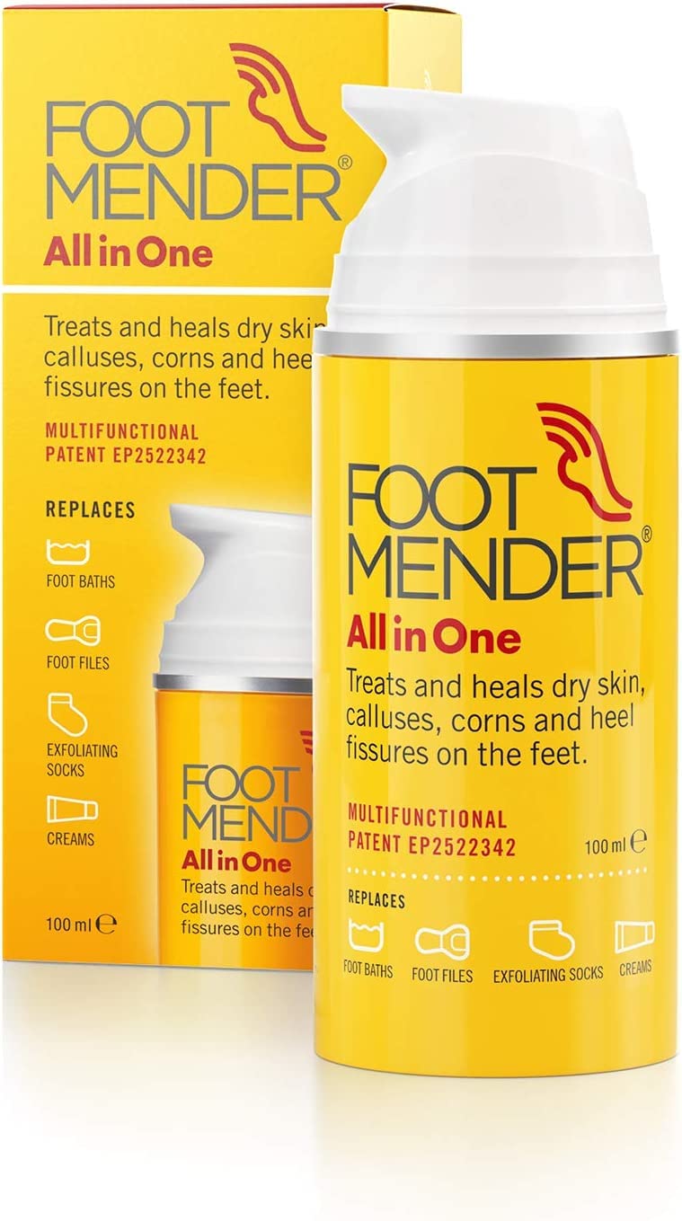 [Australia] - Footmender All in One | Treats and Heals Dry Feet, Hard Skin (calluses), Corns and Cracked Heels (Heel fissures) | Significant Effect After First Treatment | 100ml 