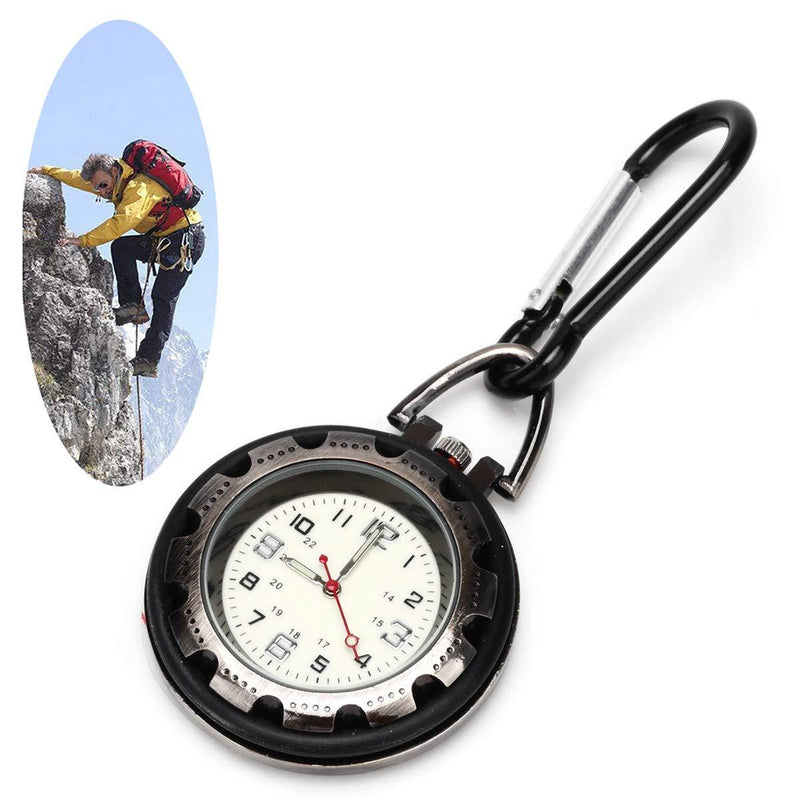 [Australia] - Clip on Carabiner Luminous Face FOB Digital Watch for Sport Nurses Paramedics 