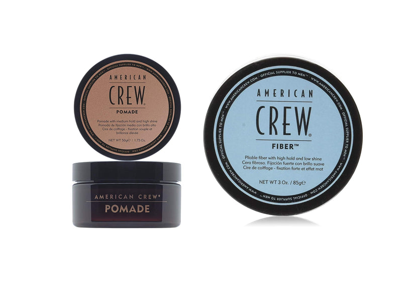 [Australia] - American Crew Pomade 3 oz / 85 g + Fiber - 85 g 