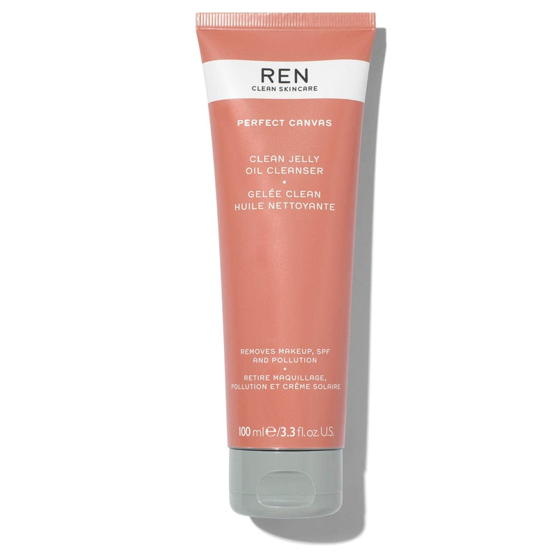 [Australia] - REN Clean Skincare - Perfect Canvas Clean Jelly Oil Cleanser - Tri-Phase Facial Cleanser Transforms from Cleansing Jelly to Facial Oil to Cleansing Milk - Natural Vegan Face Cleanser, 100 ml 