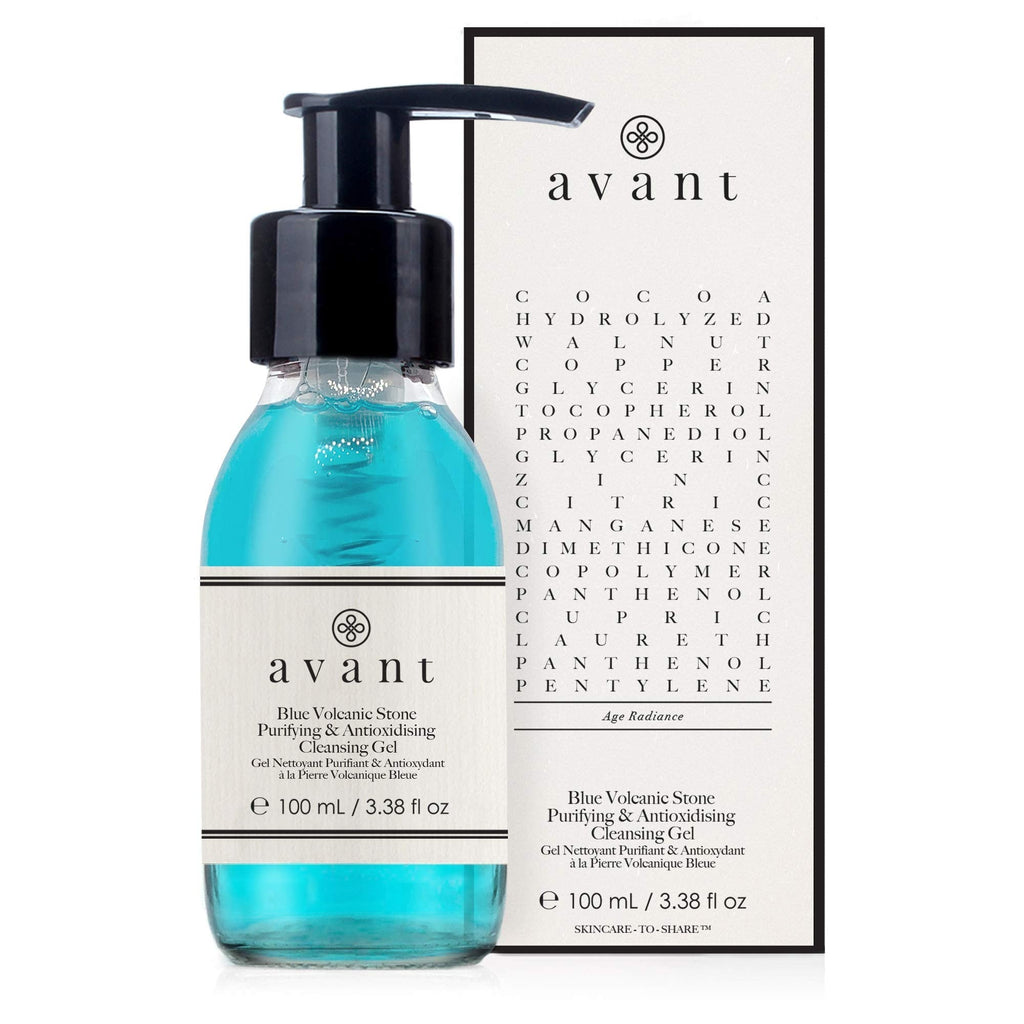 [Australia] - Avant | Purifying Cleanser Gel | Contributes to Smooth Skin, Protect Against Free Radicals & Works Against Hyperpigmentation | Blue Volcanic Stone Purifying Antioxydising Cleansing Gel | 1x 100ml 