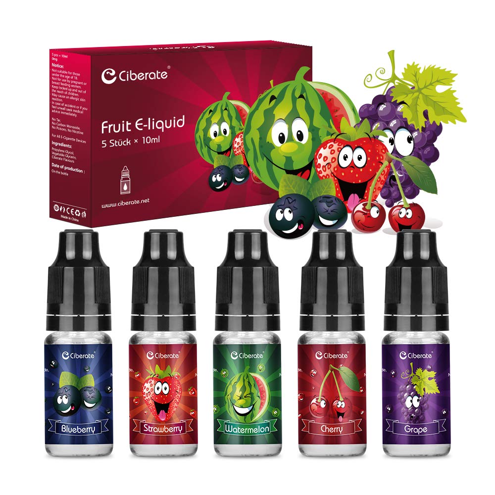 Ciberate 5 Packs 10ml Multi Fruit E Liquid Vape Liquid for Vape E