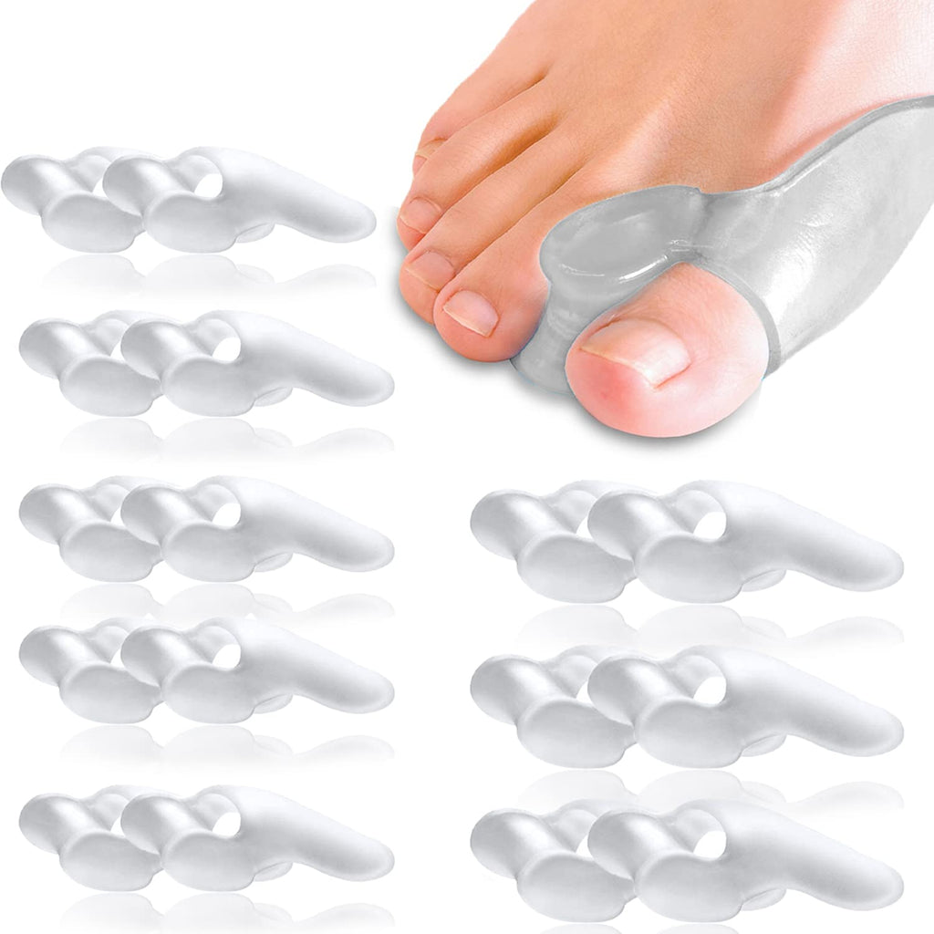 [Australia] - 16 Pack Gel Toe Separators Soft Toe Bunion Corrector with Shield Pads to Prevent Overlapping Toe, Reduce Friction and Bunion Relive Blister Pain 2# 