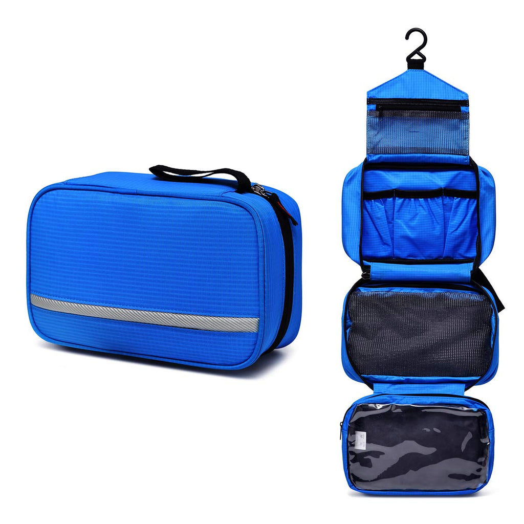 [Australia] - Toiletry Bag, VASCHY Water Resistant Large Hanging Travel Toiletry Kit Shaving Bag Portable Wash Bag for Men, Women, Blue 