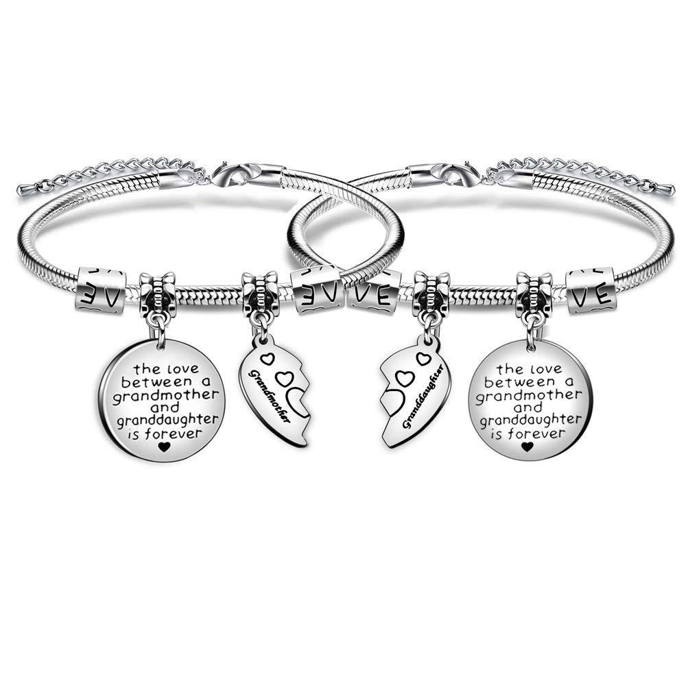 [Australia] - Grandmother and Granddaughter Gifts Bracelets Jewellery for Women Girl Birthday Gift 