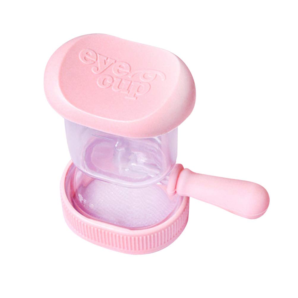 [Australia] - Healifty Eye Wash Cup Silicone Eye Cleaner Cup Professional Eye Cleaning Tool for Refresh and Clean Tired Eyes Pink（ Random Color） 