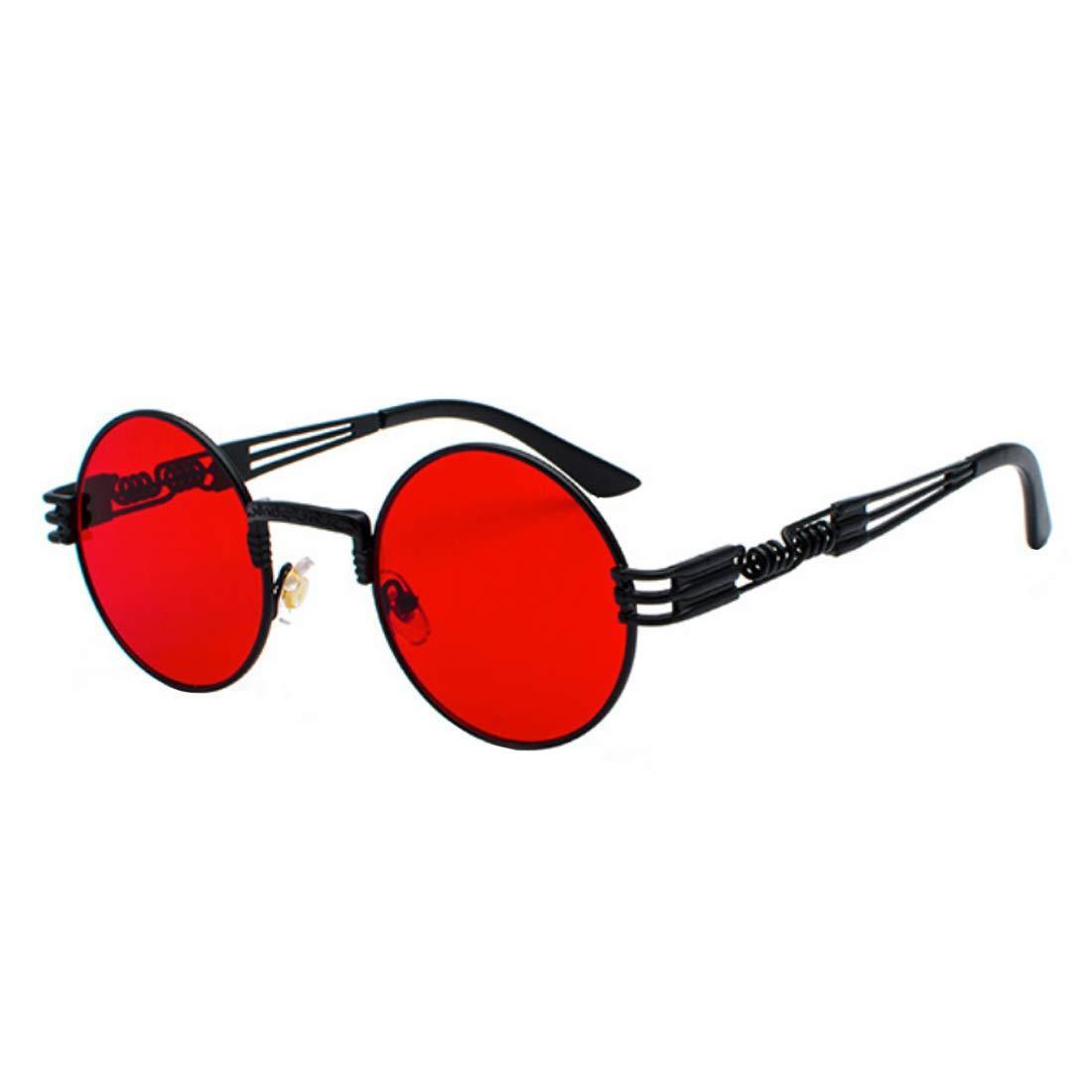 Buy Oval Sunglasses Vintage Retro Sunglasses Designer Glasses for Women Men  (Black Frame Grey Lens, 42) at Amazon.in