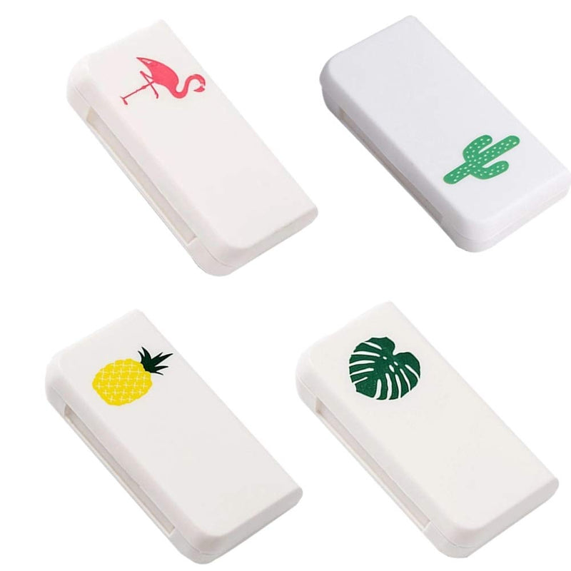 [Australia] - 4 Pcs Daily Pill Box Case Waterproof Medicine Organizer Vitamin Holder Mini Pill Medicine Container for Travel Use 