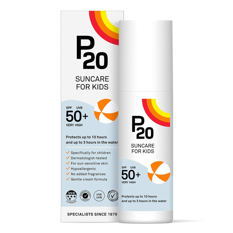 [Australia] - Riemann P20 Sun cream/lotion for Kids (+1 yr) SPF50+. All day long, Once a day, Hydrating, Absorbs Fast, Long lasting, 5*UVA & UVB, protects up to 10hrs, water resistant up to 3hrs, no Octocrylene. 100 ml (Pack of 1) 